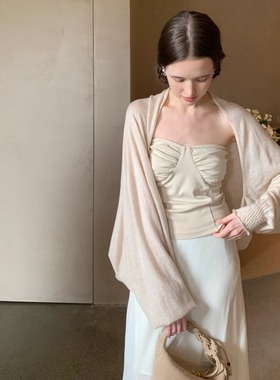 KERNEL COSMOS“轻氧消夏”氧气感亲肤糯糯蝙蝠袖慵懒风针织开衫