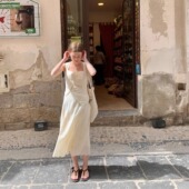 塞纳艺术家 KERNEL COSMOS 小众时髦立裁解构拼接设计感连衣裙