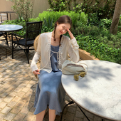 KERNEL 轻盈柔雾感拼接蕾丝花边莱赛尔针织开衫 COSMOS 浮云织梦