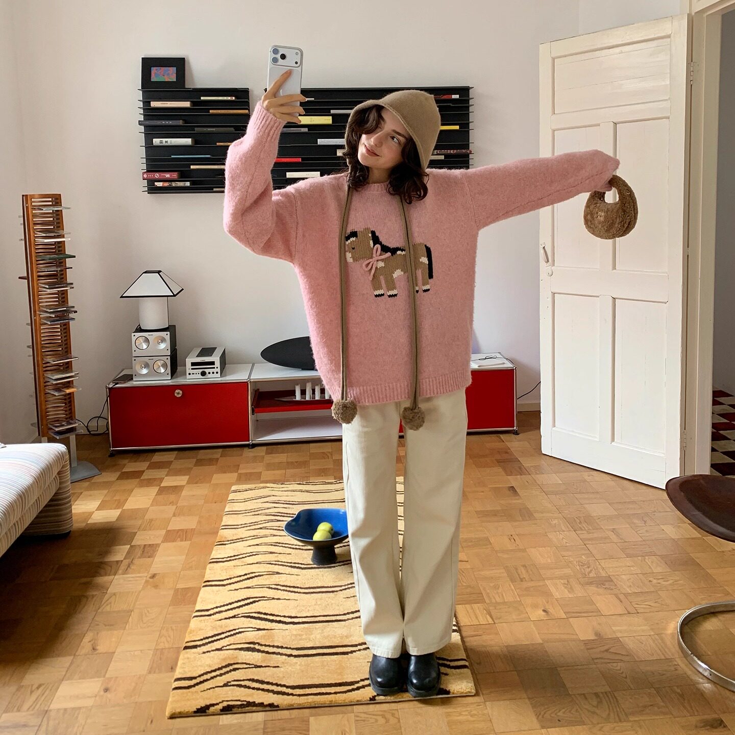 果核宇宙冰岛小矮马甜美毛衣