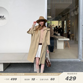 KERNEL 早春复古简约廓形围巾系带休闲风衣外套 COSMOS泰晤士晨钟