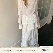 重工法式 芙罗拉花市 立体刺绣高腰蛋糕裙度假长裙 COSMOS KERNEL