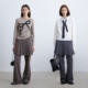 COSMOS 可拆卸两件套百褶裙裤 精纺羊毛休闲微喇西装 KERNEL 裤