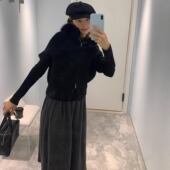 KERNEL 上衣 全羊毛开衫 COSMOS冬夜情书 秋冬古着氛围毛领蝙蝠半袖