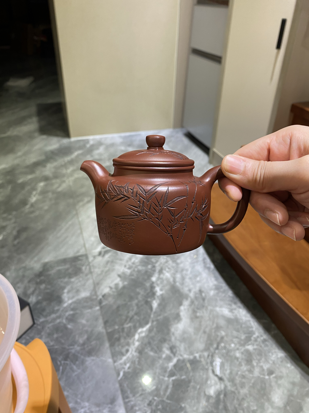 紫砂壶福利德钟200c c红皮龙