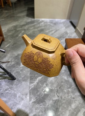 紫砂壶福利柴烧段泥方器170c c