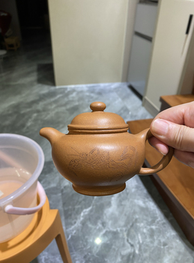 紫砂壶库存福利粗砂黄降坡泥210c c