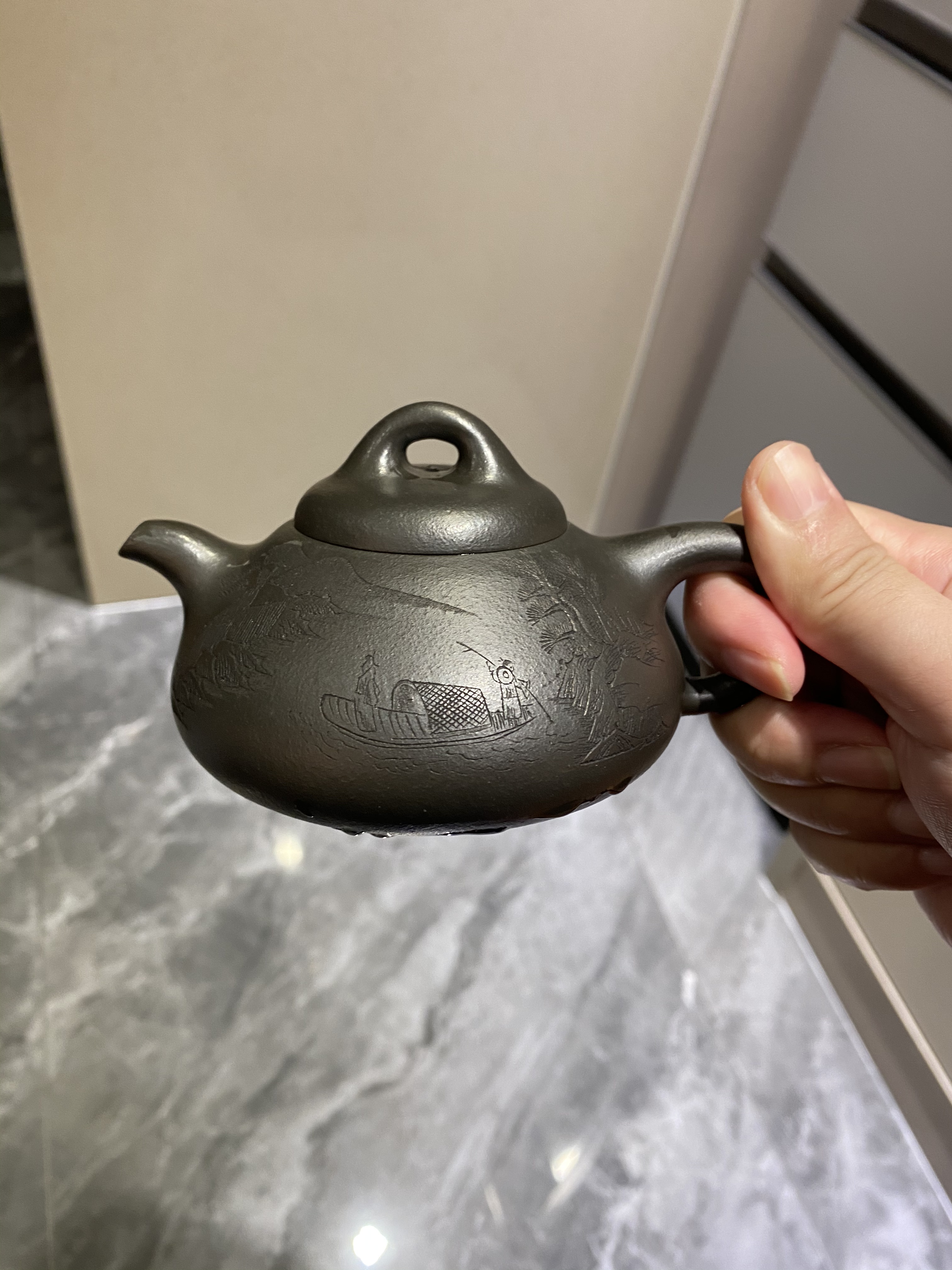 紫砂壶福利绿泥纳瓢180c c左右