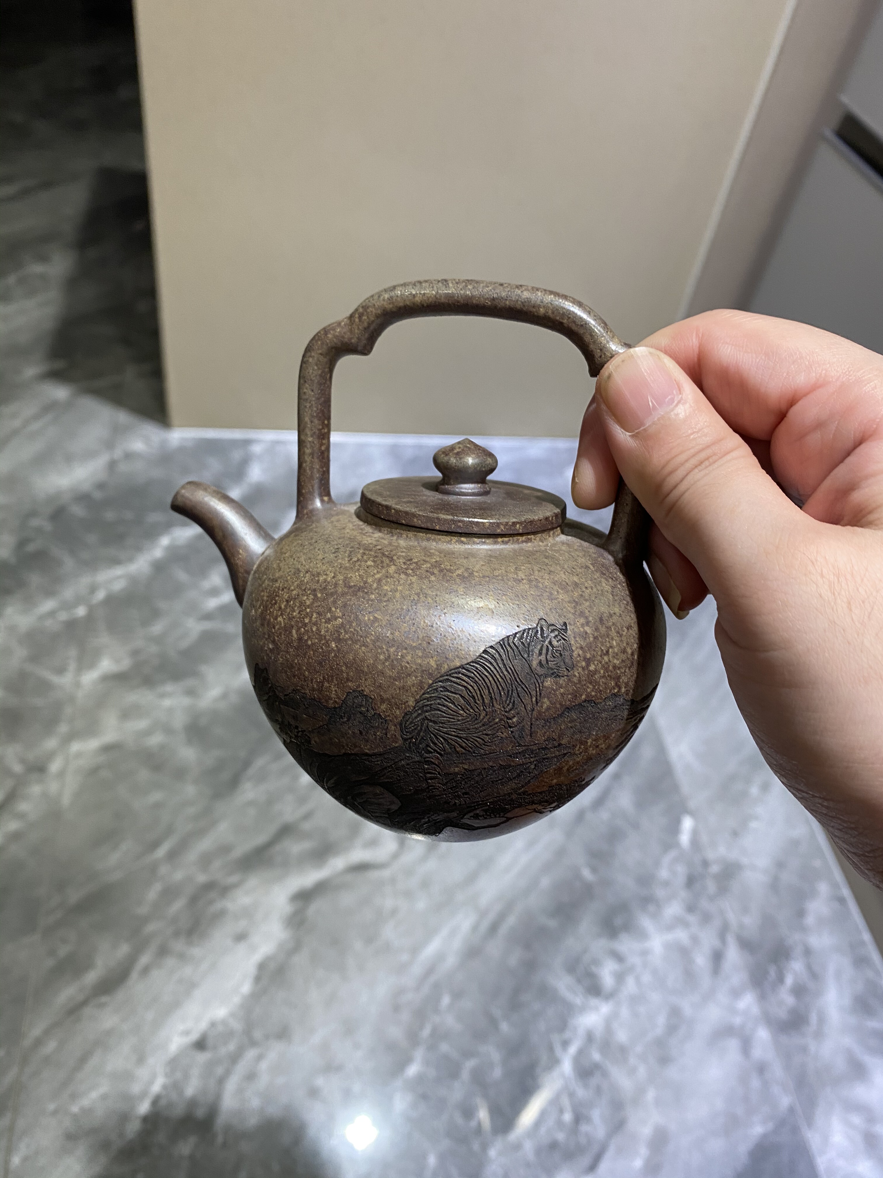 紫砂壶红泥仿古如意福利捡漏