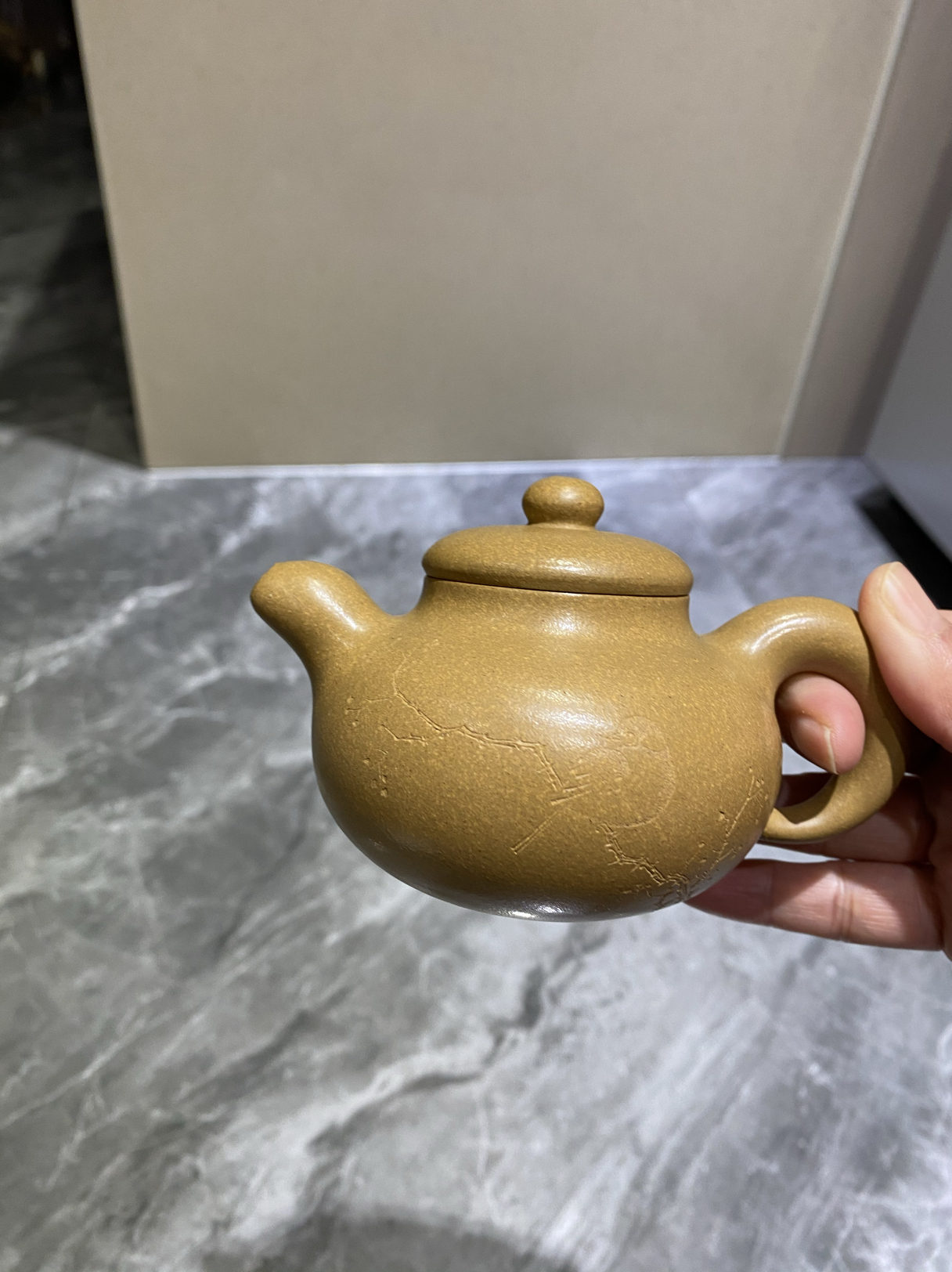 紫砂壶福利粗砂梨皮黄金段泥