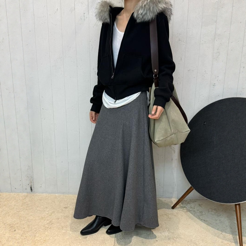 DVZ高品质冬季简约百搭半身裙