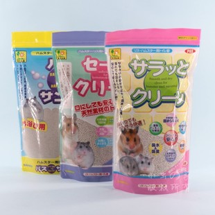 日本品高sanko侏儒仓鼠金丝熊洗澡沐浴沙盐厕所沙除臭吸尿不凝固