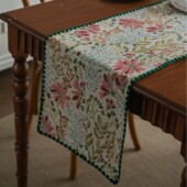 柜装 美式 田园复古绿植长条餐桌旗布电视柜茶几桌巾斗柜鞋 饰盖布