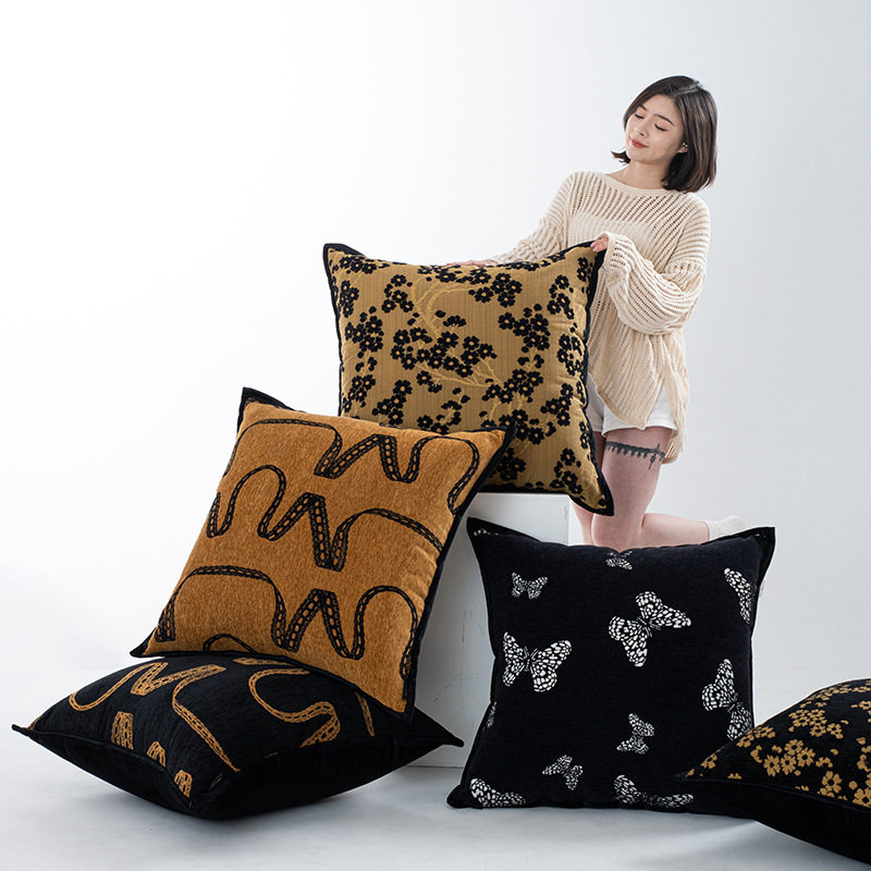 中古风民宿酒店抱枕靠垫沙发客厅靠垫套轻奢高级感靠枕套大靠背垫,居家布艺,抱枕被,淘宝优惠券,粉丝福利购,淘宝优惠卷