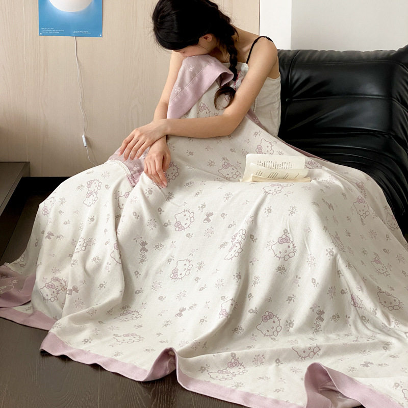 天丝莱赛尔凉感毯子天丝冷感毯天丝纱布盖毯披肩空调毯夏凉被夏被