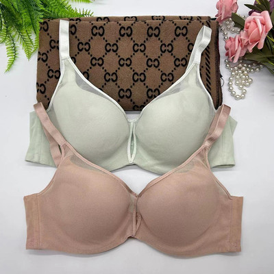 bra薄款透气显小文胸女士防走光