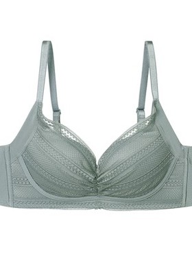 【轻柔杯】E-BRA安蓓佳蕾丝薄款无钢圈内衣女收副乳文胸KB00196