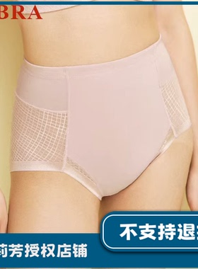 安莉芳旗下E-BRA薄款棉质底裆内裤女士通透网纱高腰三角裤K300220