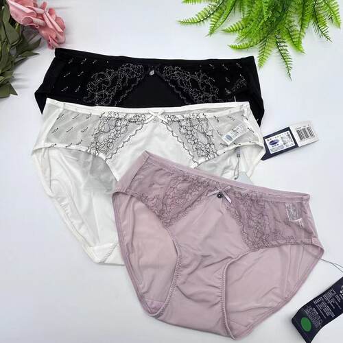 安莉芳女纯棉底裆内裤性感舒适蕾
