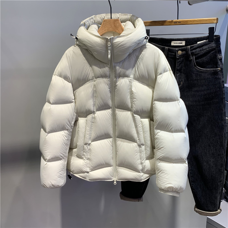 软糯高充绒连帽羽绒服男