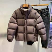 高充绒重磅加厚立领短款羽绒服男冬季新款防寒保暖面包服羽绒外套