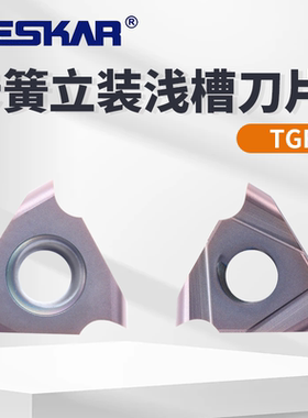 戴斯卡DESKAR数控卡簧立装浅槽刀片TGF32L050-R0.25 LF6018三角形