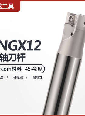 SLN12直角侧铣内冷快进给刀杆LNGX120508双面快进给刀片加工中心