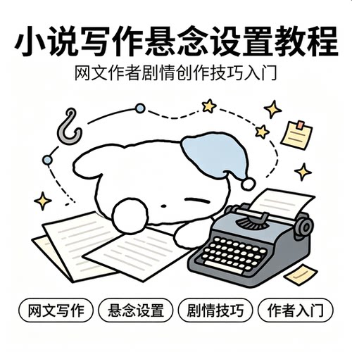 小说写作悬念设置教程网文作者剧情创作技巧入门学习资料