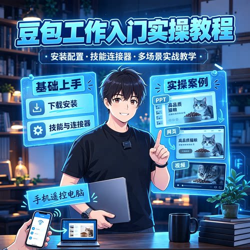 豆包工作入门实操教程安装配置技能连接器多场景使用教学资料