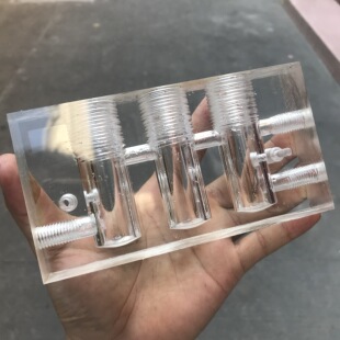 亚克力传感器流通槽插具插件余通用糟水质流通池多通糟HP检测池