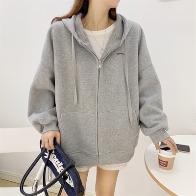 MO字母印花卫衣开衫Bluetree蓝树