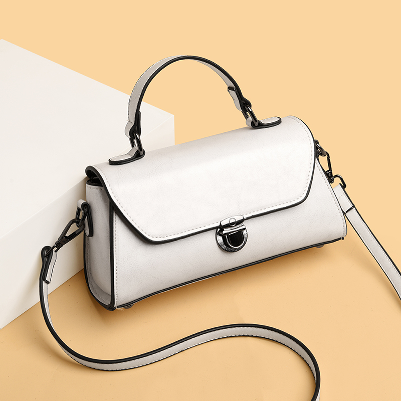 新款斜挎小众高级真皮质感手提包