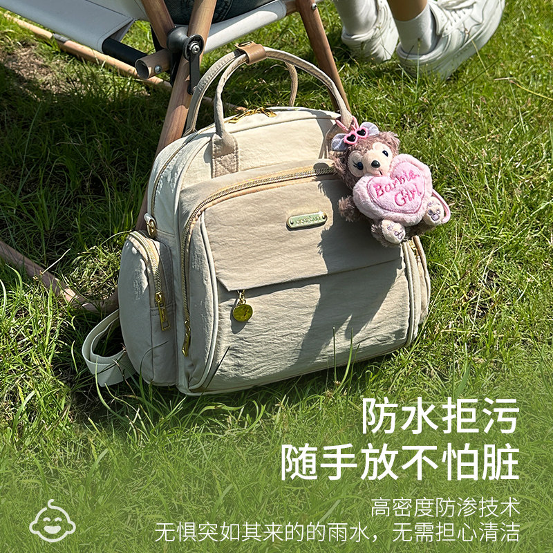 品牌小号妈咪包单肩手提外出便携式新款多功能母婴双肩背轻便收纳