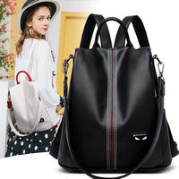 The brand's 2026 new versatile and fashionable women's bag, a casual soft leather anti-theft backpack thumbnail 4