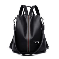 The brand's 2026 new versatile and fashionable women's bag, a casual soft leather anti-theft backpack thumbnail 7