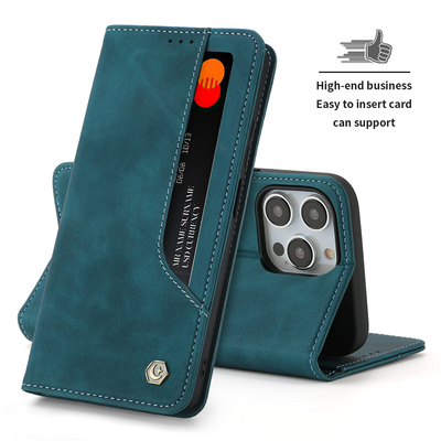 华为新款磁吸真皮皮套翻盖手机壳