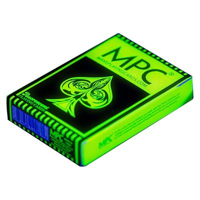 汇奇花切收藏创意扑克牌 霓虹紫光效果夜荧光灯 Fluorescent Neon