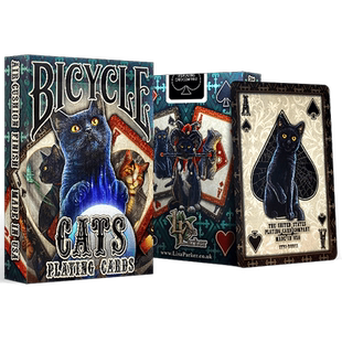 汇奇进口 bicycle单车扑克牌 创意主题艺术收藏花切卡纸牌 猫