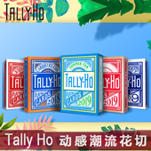 汇奇花切魔术道具bicycle单车扑克牌 Tally ho练习牌TH云梦雨纸牌