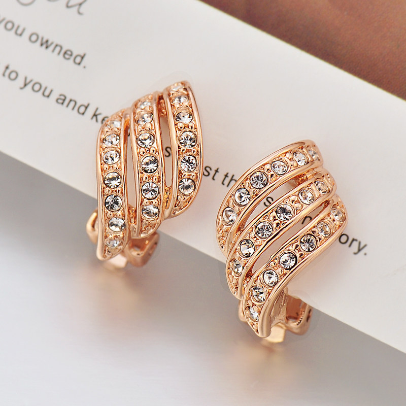 2022 new pattern Ear Studs Earrings No pierced ears Ear clip fashion atmosphere temperament senior Backing Earringsin the Accessories/Fashion Jewelry, Earring , Earrings  category - from Buy2taobao.com to provide professional Taobao agent buy service