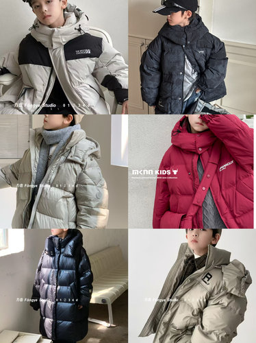 特价不退不换羽绒服男童面包服