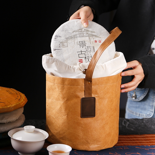 通用杜邦纸袋普洱茶白茶饼手提袋