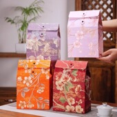 云南墨红玫瑰包装 盒滇红茶古树红野生红茶半斤通用伴手礼简易卡盒