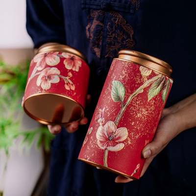 中式密封茶叶包装罐红绿茶普洱茶