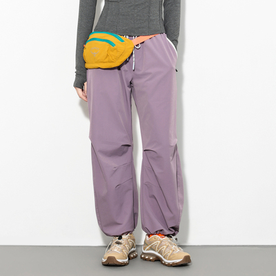 Hills Grace户外防泼水防风速干宽松伞兵裤同款轻量化休闲长裤