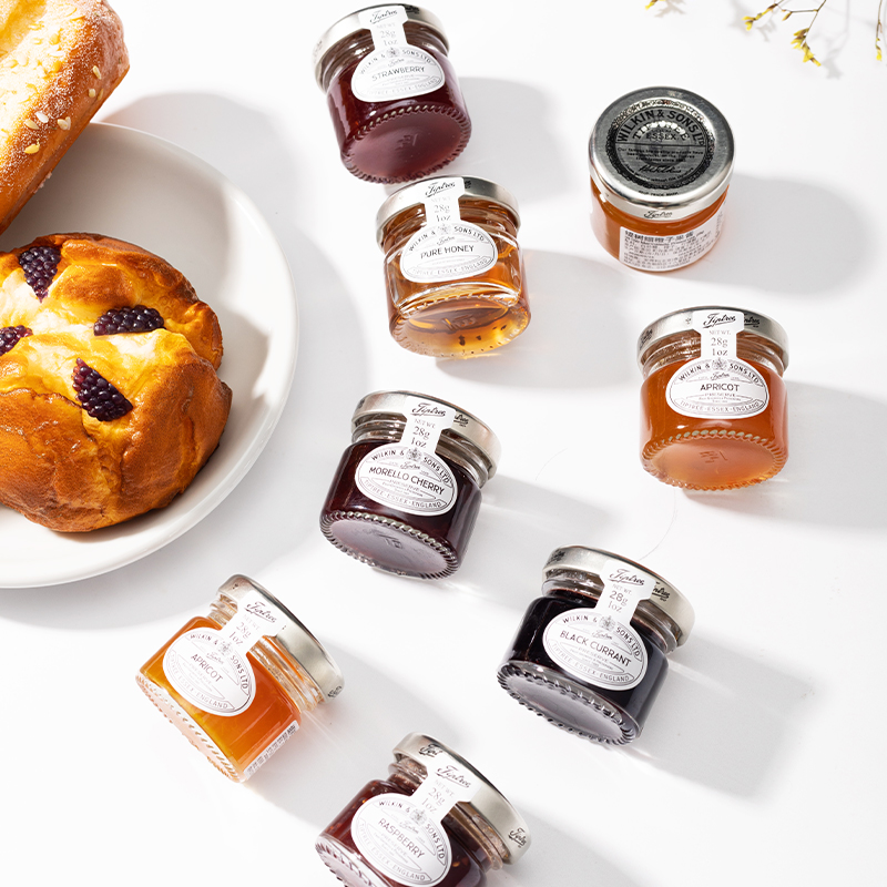 Tiptree缇树果酱整箱72小瓶草莓覆盆子樱桃蜂蜜橙子酱28g英国进口
