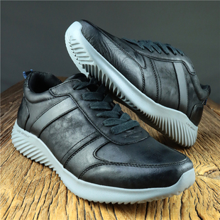 亏本价清仓皮鞋头层牛皮男鞋外贸原单出口鞋欧美风户外休闲运动鞋