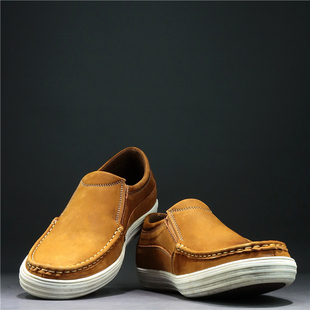 鞋 4344码 孤品男鞋 外贸原单出口法国大码 头层牛皮复古风户外休闲鞋