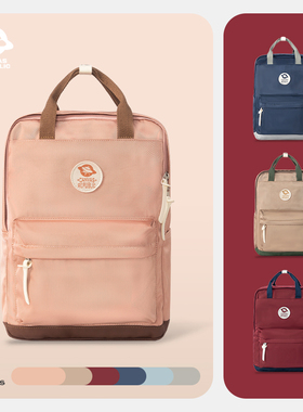 canvasrepublic帆布共和国双肩包女书包户外旅行包背包学生电脑包