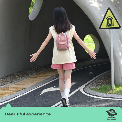 帆布共和国小通勤包双肩轻便